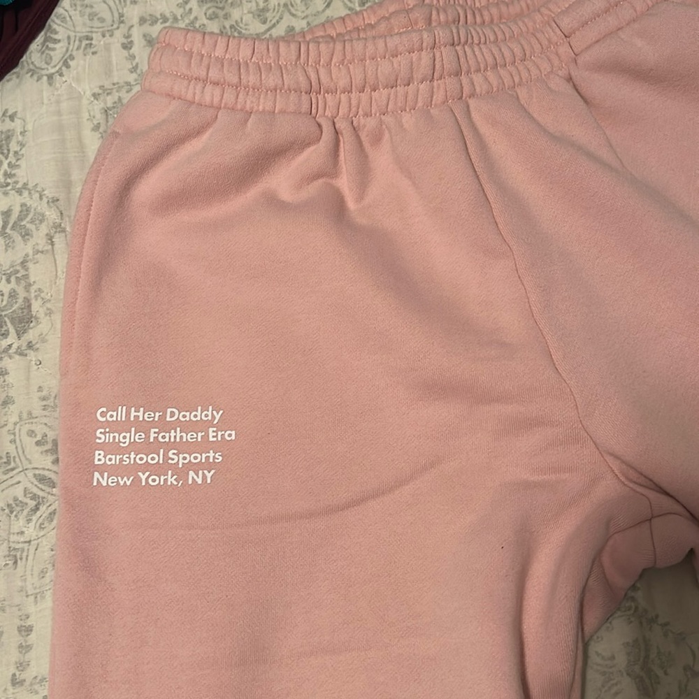 Pink sweatpants